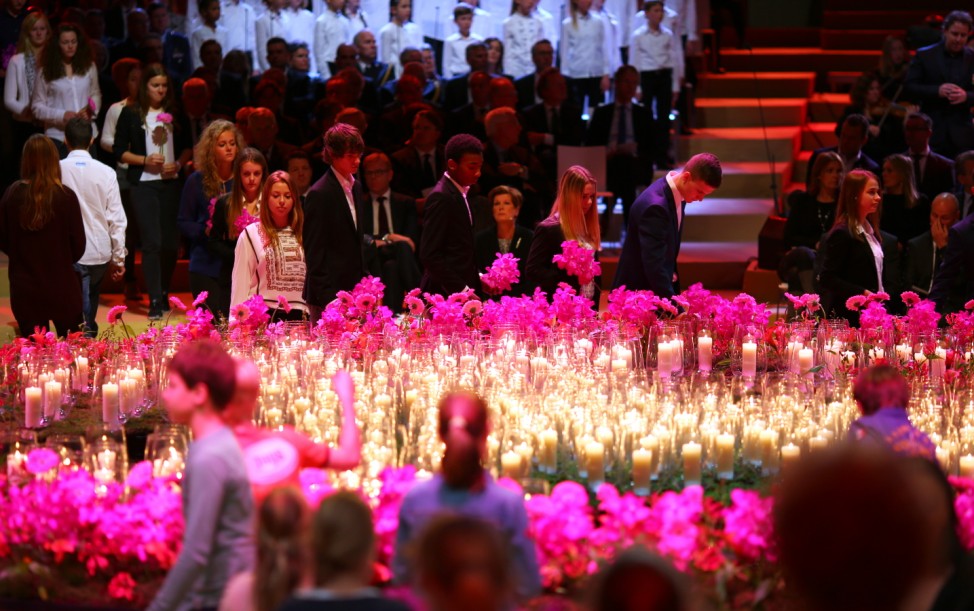 A Memorial For The Victims Of Flight MH17 Is Held In Amsterdam