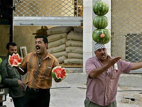 Palästinensische Obsthändler, ap