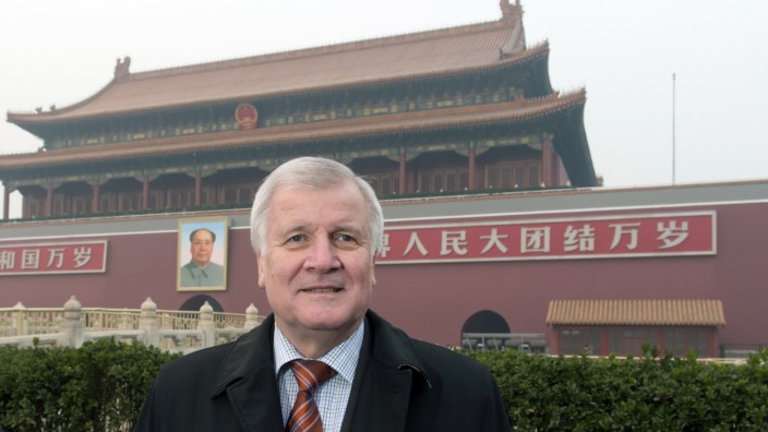 Bayerns Ministerpräsident Seehofer in China