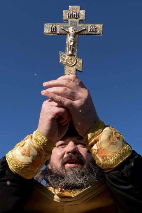 Russisch-Orthodoxer Priester in Baikonur