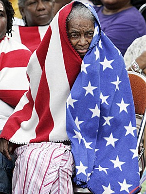 Opfer des Wirbelsturms Katrina