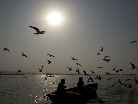 Yamuna Indien Ganges verschmutzt giftig Fluss Asien New Delhi