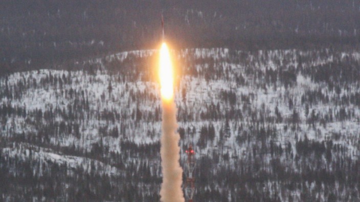 Raketenstart in Kiruna