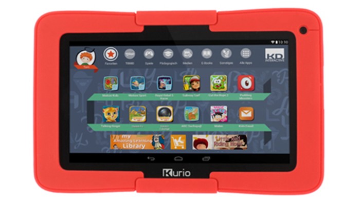 Kinder-Tablet "Kurio Tab" im Test: Das Kurio Tab läuft mit Googles Android und kostet etwa 120 Euro.