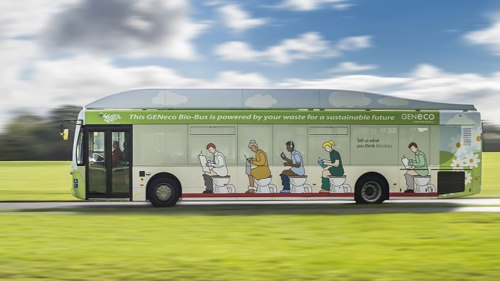 Biogas Bus Fäkalien