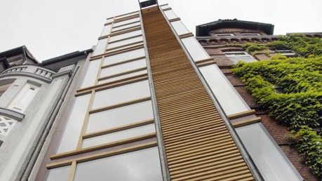 Europas schmalstes Öko-Haus: 1,54 Meter breit und gleich 18 hoch: das Öko-Haus zu Kiel