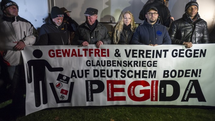 Pegida Supporters March In Dresden