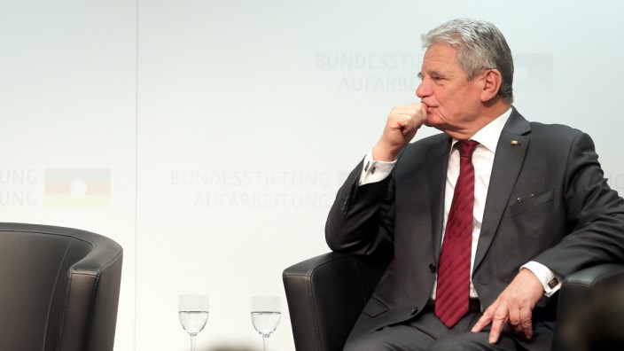 Podiumsdiskussion mit Bundespräsident Gauck über SED-Staat
