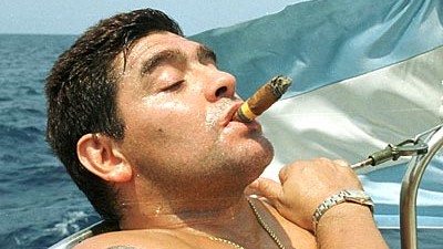 Diego Maradona: Diego Maradona hat immer auch seine Laser gepflegt. Hier während einer Entziehungskur 2000 in Kuba.