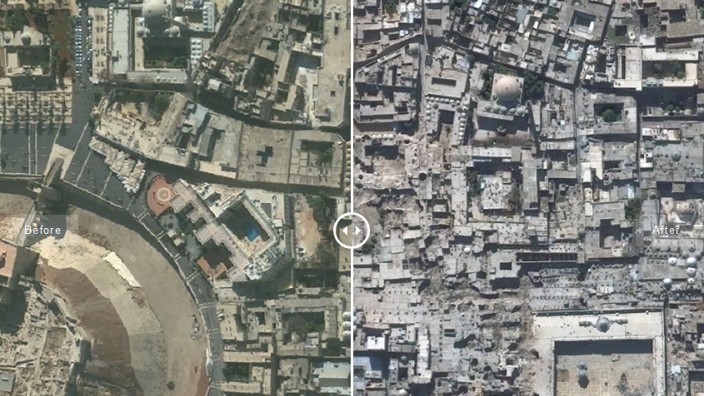 Syrien Satellitenbilder UNITAR Syria