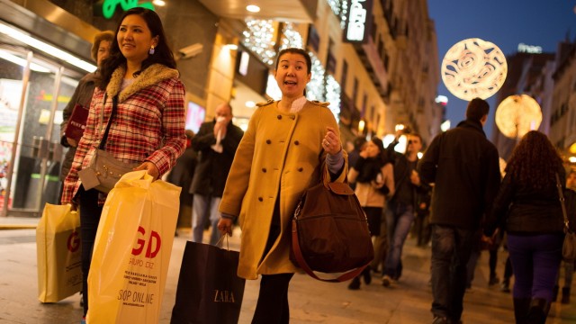 Shopping In Madrid Ahead Of Christmas Celebrations