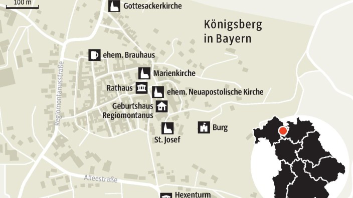 Die Haßberge: SZ-Karte