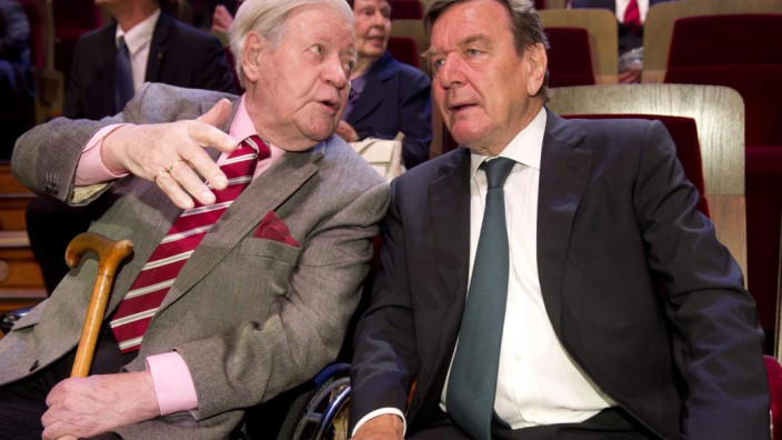 Helmut Schmidt, Gerhard Schröder