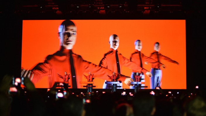 Urheberrecht: Die Band Kraftwerk 2015 bei einem Konzert in Berlin.