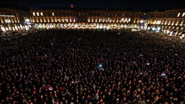 'Charlie Hebdo'-Demonstration in Toulouse