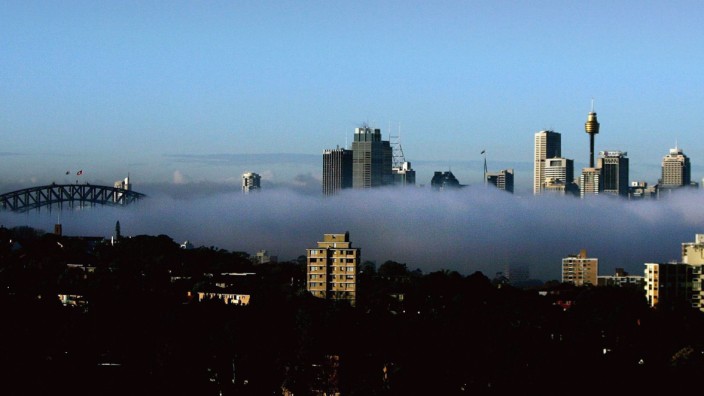 Thick Fog Envelops Sydney
