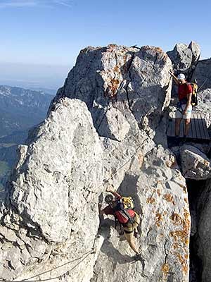 Klettersteig auf dem Weg zum Watzmann, Alexander Rochau
