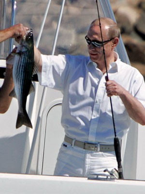 Putin mit Fisch