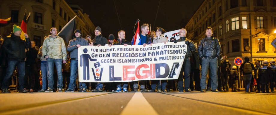 Pegida Holds First March In Leipzig