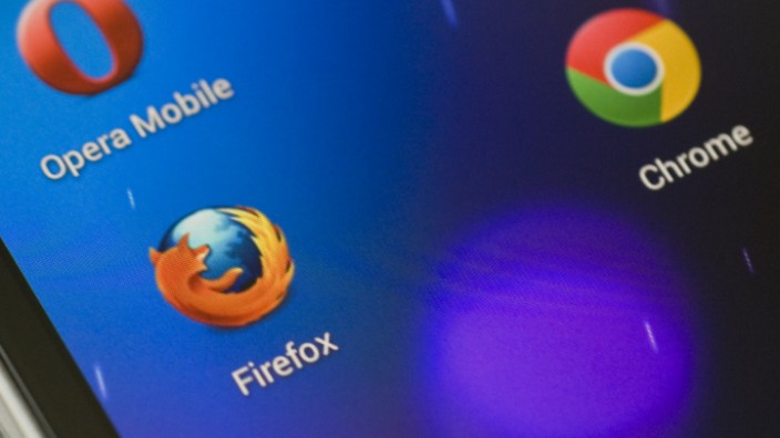 Android-Smartphones: Auf Smartphones spielt der Firefox-Browser bloß eine Nebenrolle.