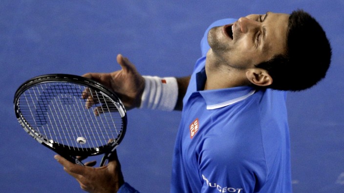 Australian Open: Befreiter Jubel: Novak Djokovic in Melbourne.