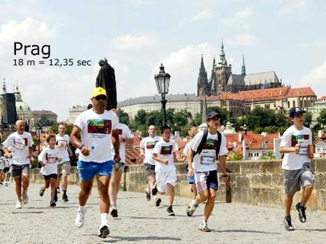 Fußgänger-Geschwindigkeiten weltweit: Prag, AP