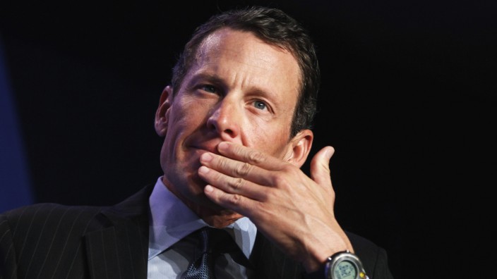 File photo of Lance Armstrong taking part in a special session regarding cancer in the developing world during the Clinton Global Initiative in New York