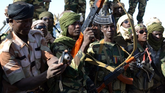 Boko Haram: Soldaten aus dem Tschad, nachdem sie die nigerianische Stadt Gamboru von der Terrormiliz Boko Haram zurückerobert haben.