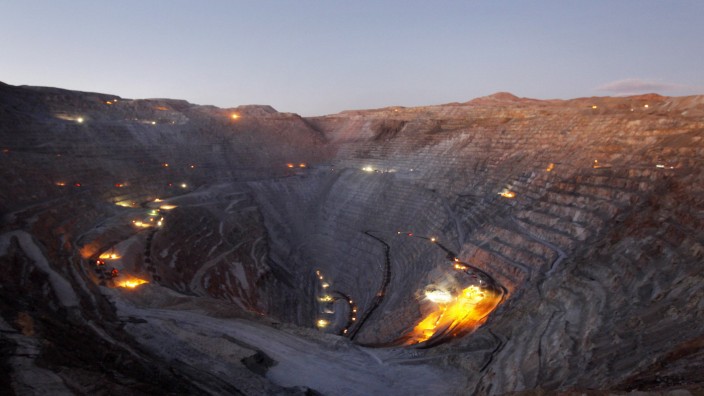 Chuquicamata copper and gold mine in Calama, Chile
