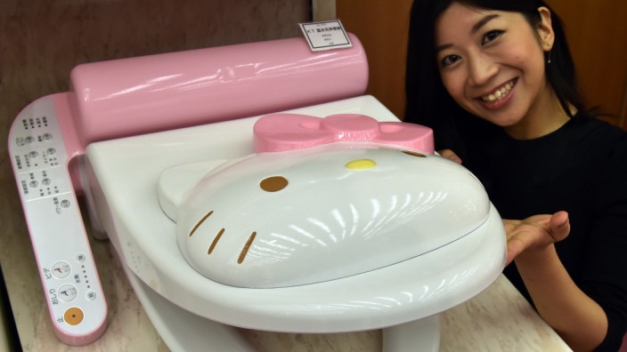 Hightech-WCs: Föhn, Massagefunktion und Hello-Kitty-Design: Japanische Super-Toiletten sind im Land beliebt.