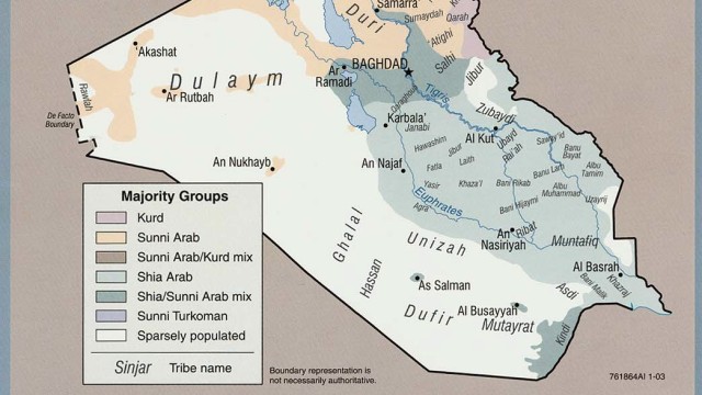 Stammesgebiete im Irak