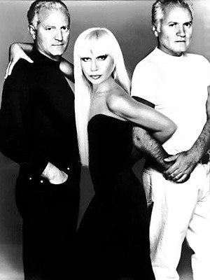 Santo, Donatella und Gianni Versace