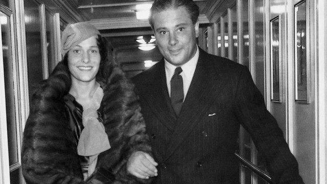 Woolf Barnato und seine Frau Claridge Quealy, 1933