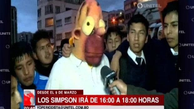 Proteste gegen neuen "Simpsons"-Sendeplatz in Bolivien