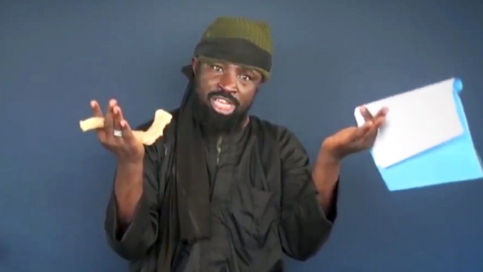 Boko-Haram-Chef Abubakar Shekau in einer Videobotschaft