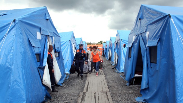 Flüchtlingslager in Russland