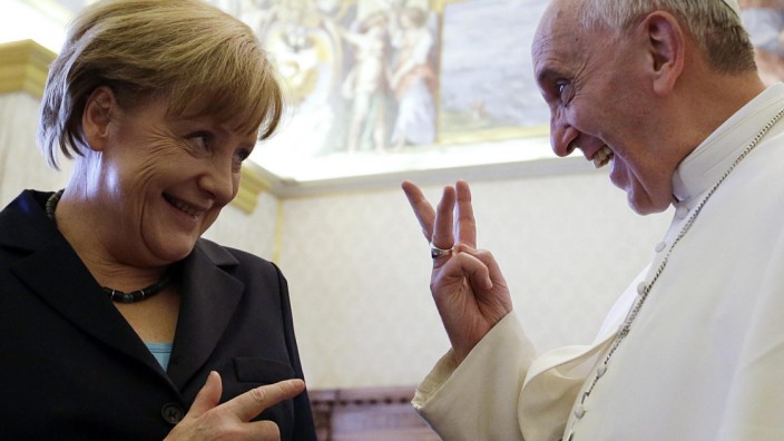 Merkel zu Privataudienz bei Papst Franziskus