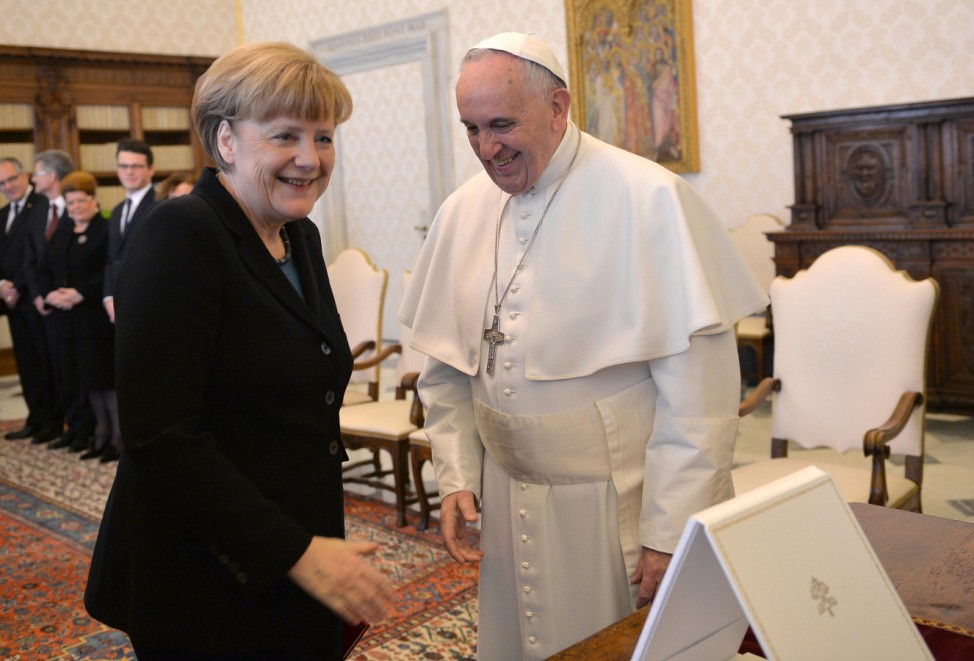 Pope: private audience to Angela Merkel, Chancellor of Germany