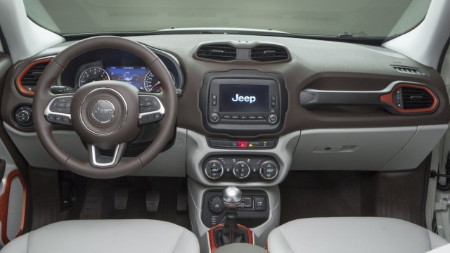 Der Innenraum des Jeep Renegade.