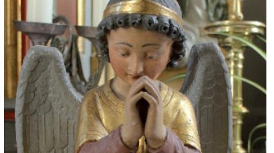 Diebstahlserie in Bayern: Engel gesucht: Die Figur aus der Malgersdorfer Kirche wurde gestohlen.
