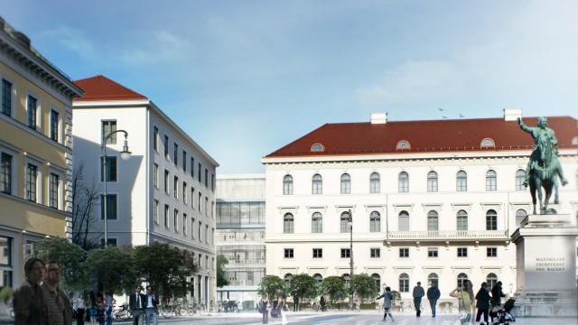 Großprojekt in der Altstadt: So hatte es die Simulation vorgesehen: Die Konzernzentrale sollte nur zwischen den bestehenden Gebäuden hervorscheinen.