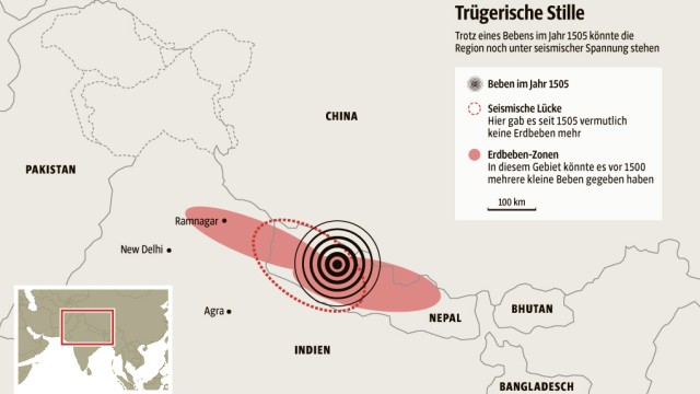 Erdbebenrisiko im Himalaya: undefined