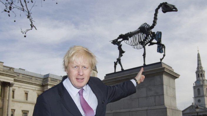 Boris Johnson; Trafalgar Square; Geschenkter Gaul