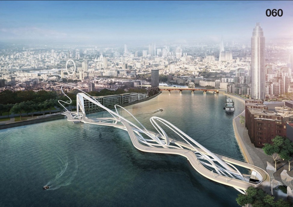 Nine Elms to Pimlico Bridge London Entwürfe Design