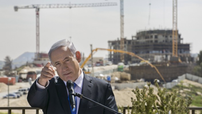 Wahlen in Israel: Premierminister Benjamin Netanjahu besucht vor der Parlamentswahl die jüdische Siedlung Har Homa, im Osten Jerusalems.