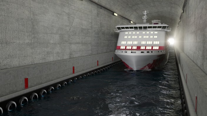 Der Stad Ship Tunnel in Norwegen