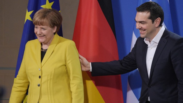 Griechischer Ministerpräsident Alexis Tsipras in Berlin