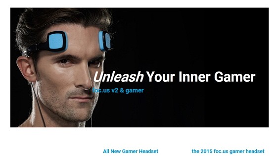Hirndoping und künstliche Gliedmaßen: Screenshot: Werbung für eine ThinkingCap auf der Seite des Unternehmens foc.us