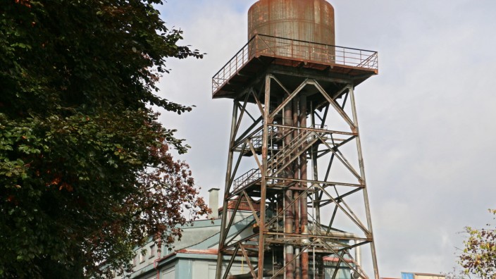 Gutachten zu Industriedenkmal: Ein Symbol der industriellen Vergangenheit: der Wasserturm auf dem MD-Gelände.