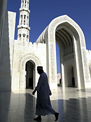 Die Große Moschee in Omans Hauptstadt Mascat, AP